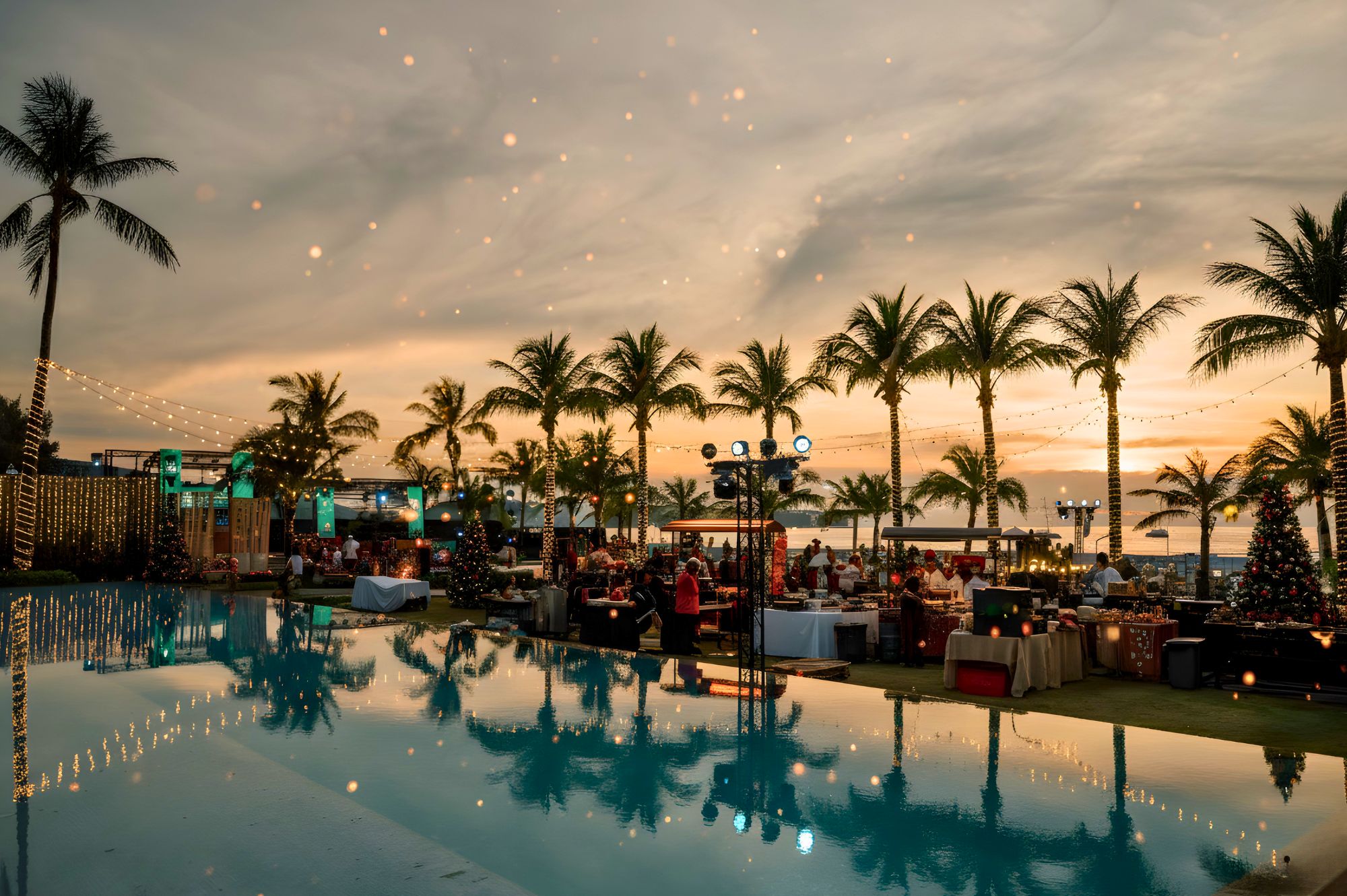 Christmas Market by the beach at XANA